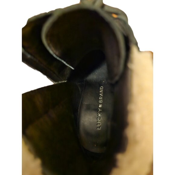 Lucky Brand Womens Demia Suede Hiking Combat & Lace-up Boots Size 7 - Picture 7 of 8